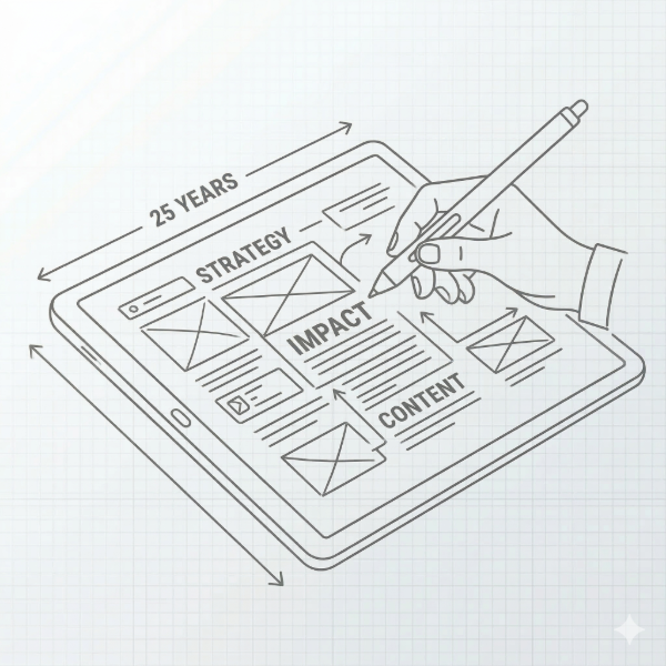Creative workspace with digital design tools, color palettes, and wireframes