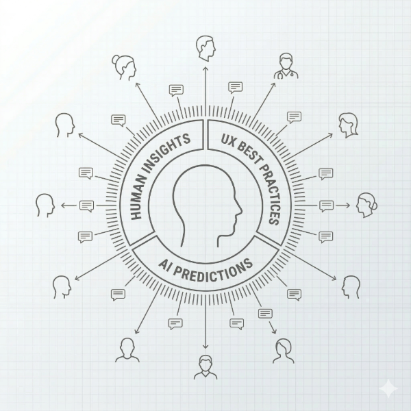 Data analytics dashboard showing user insights and glowing data spheres